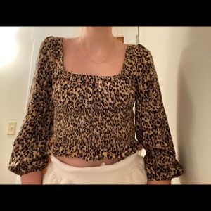 Princess Polly Cheetah Blouse